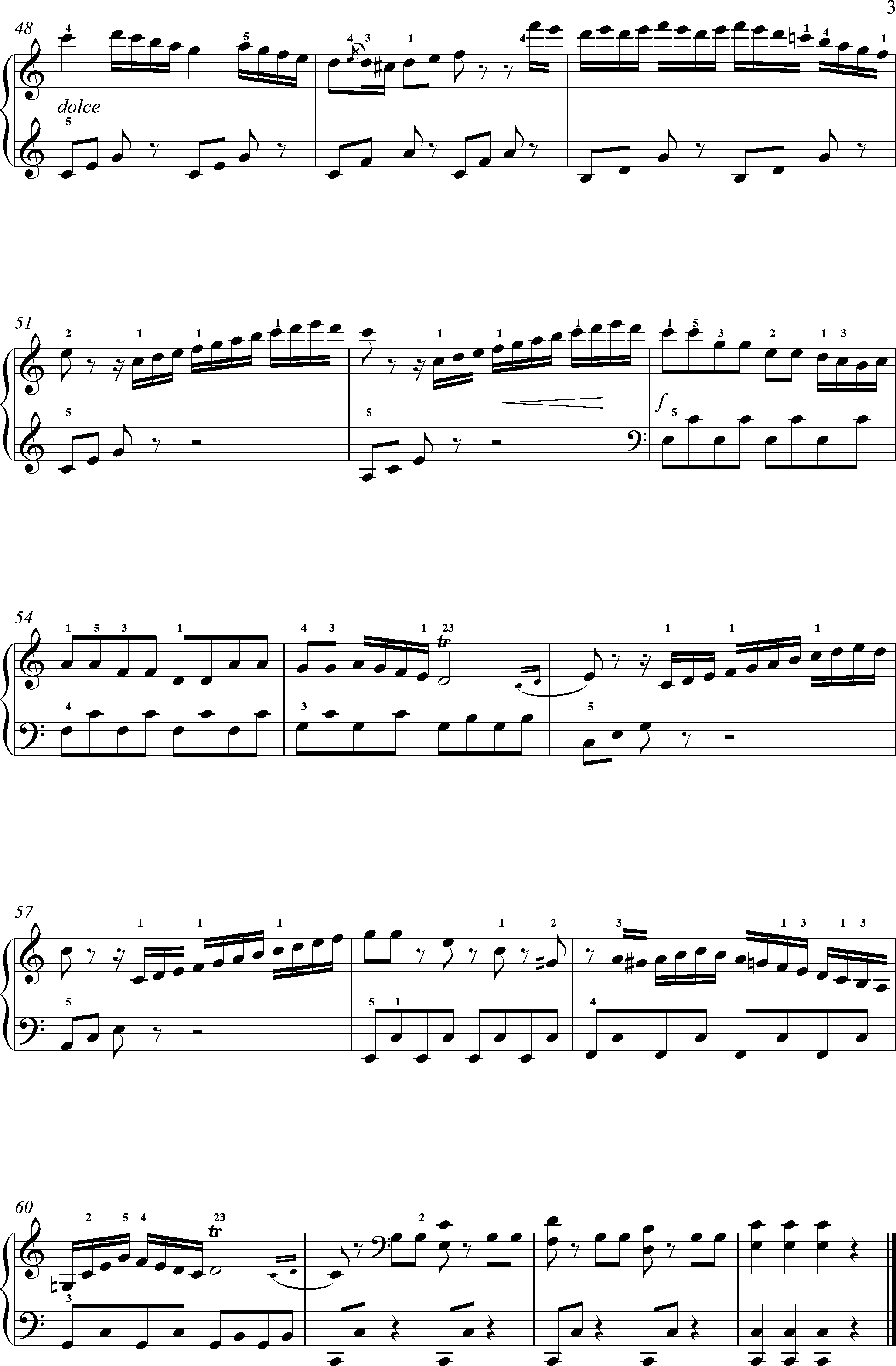 Clementi, op. 36, Sonatine 3, 1.Satz,Spiritoso, Seite 3